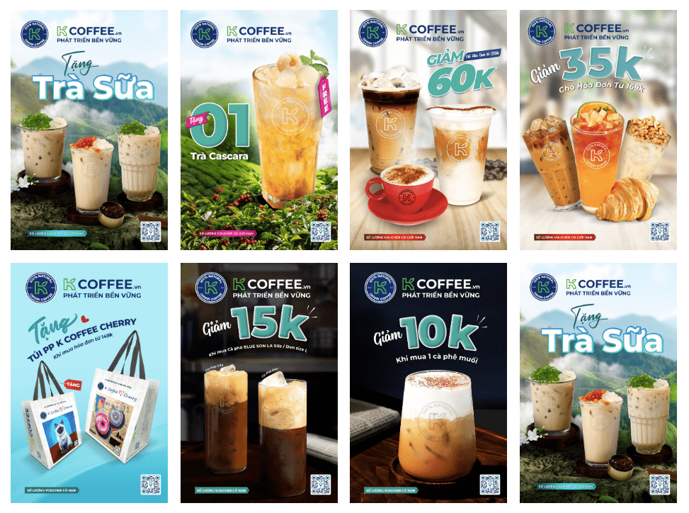 mã giảm giá k Coffee