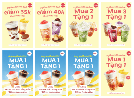 Mã giảm giá Highlands Coffee