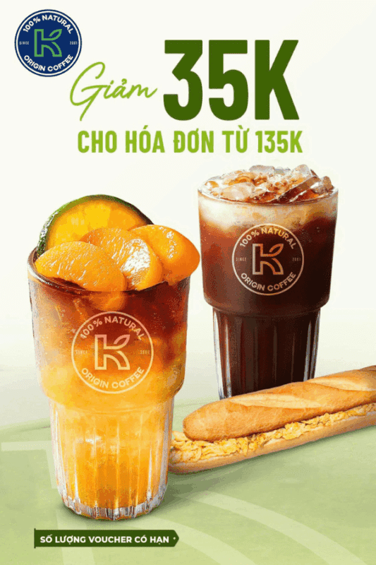 mã giảm giá K Coffee