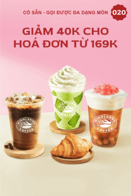 mã giảm giá highland