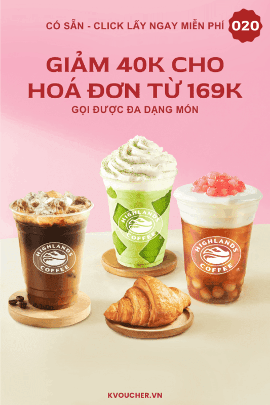 mã giảm giá highland