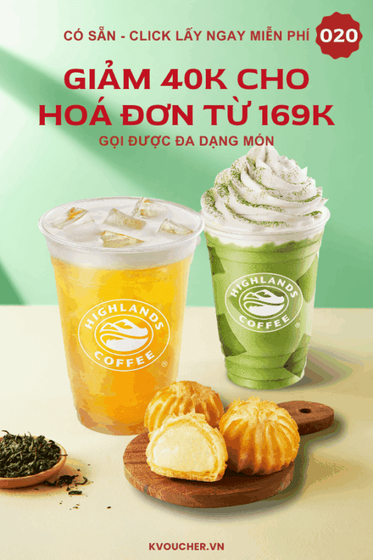 khuyến mãi highland