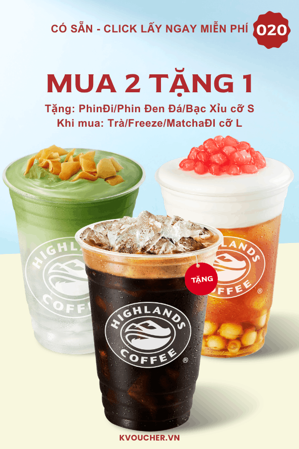 khuyến mãi highland