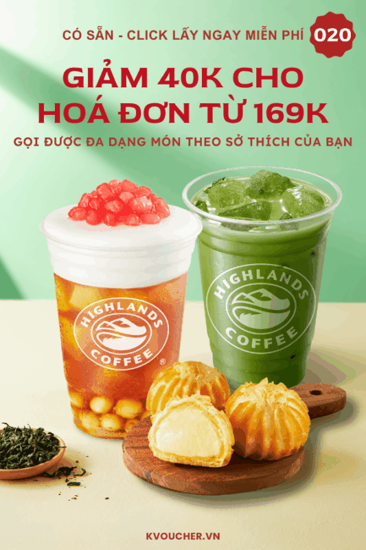 mã giảm giá highland