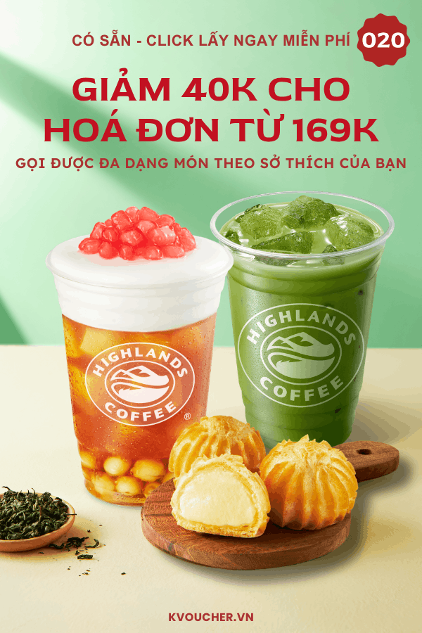 mã giảm giá highland