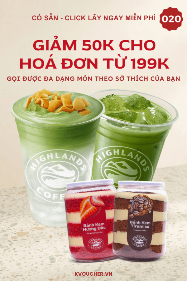 mã giảm giá highlands