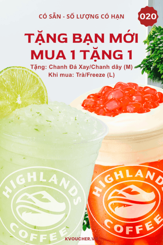 mã giảm giá highland