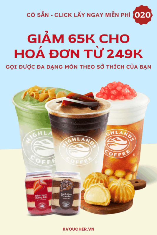 mã giảm highland